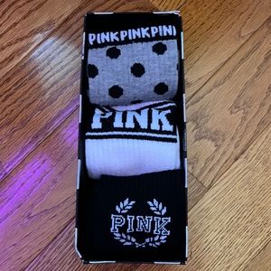 Victoria’s Secret Pink 3-pack of knee high socks (not ever worn)